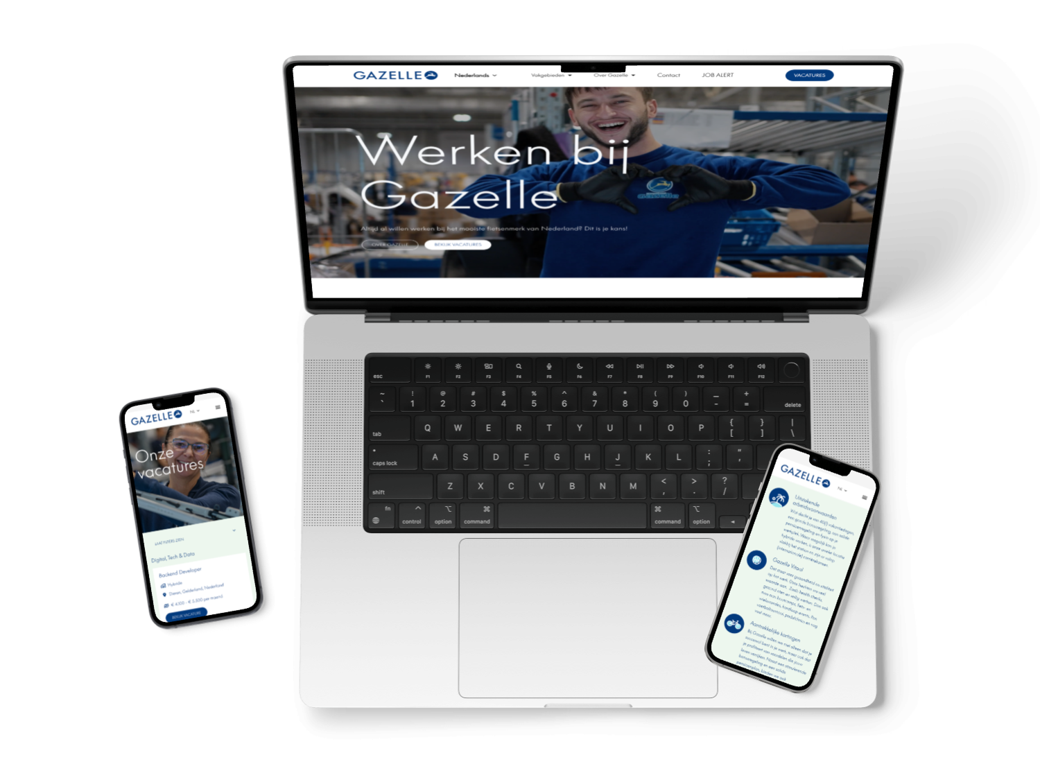 mockups website gazelle