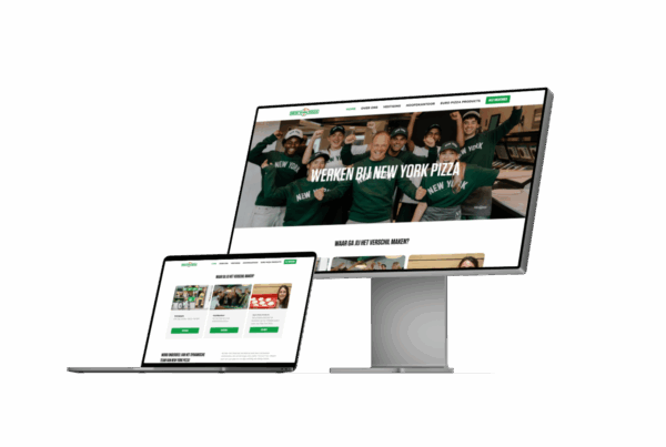 werkenbij website mockup new york pizza