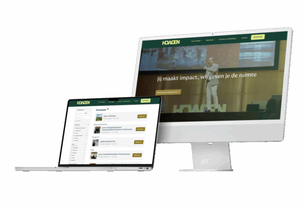 mockups werkenbij website howden