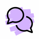 icoon chat roze
